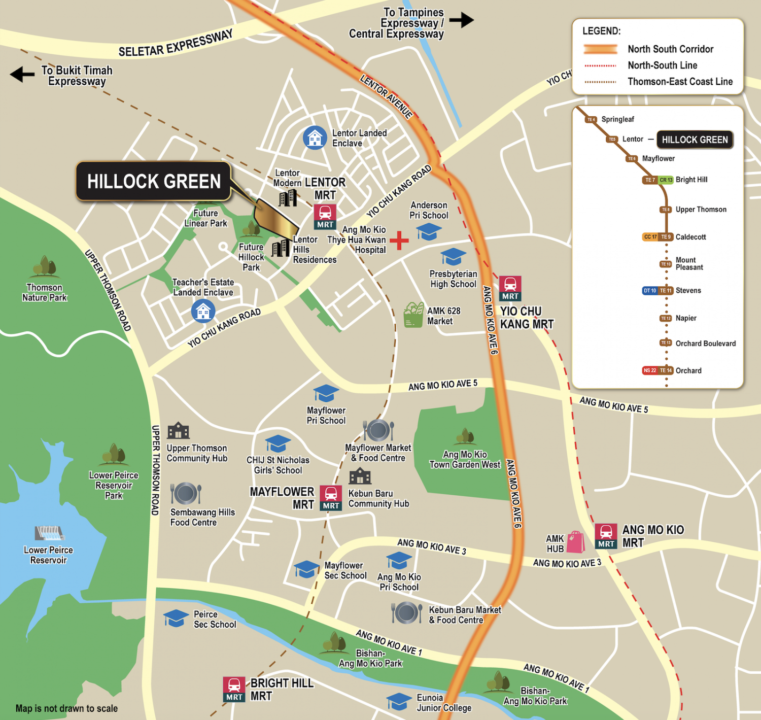 Hillock Green Map