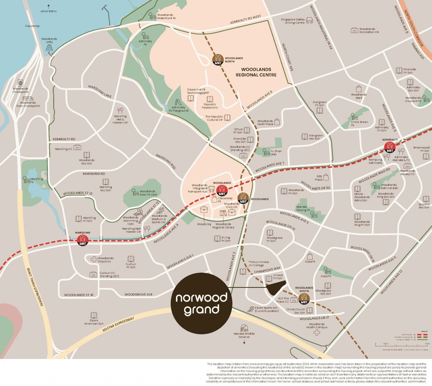 Norwood Grand Map
