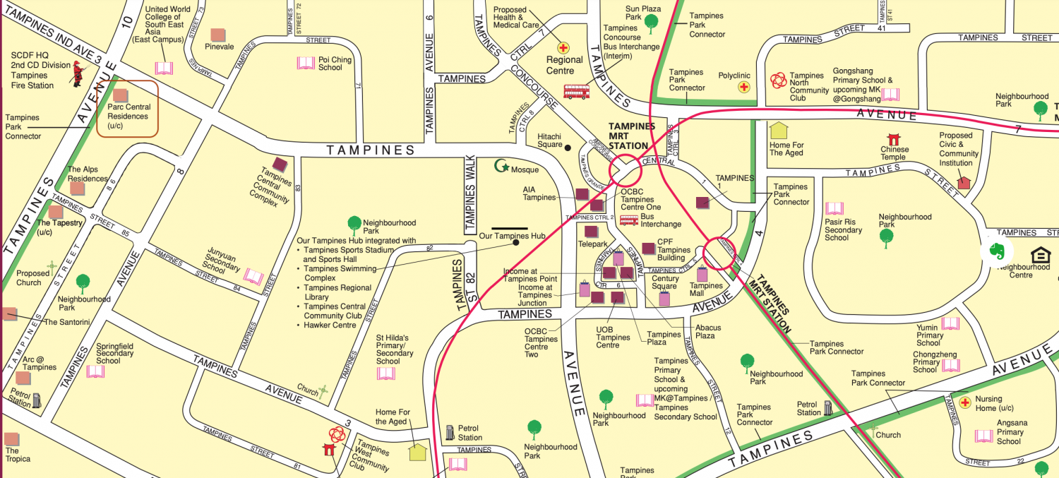 Parc Central Residences Map