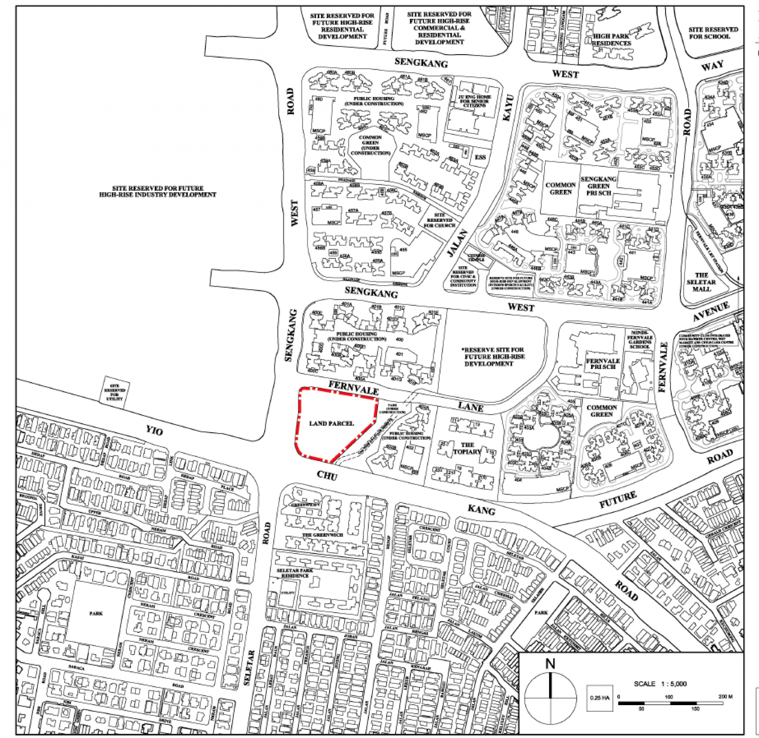 Parc Greenwich EC Map
