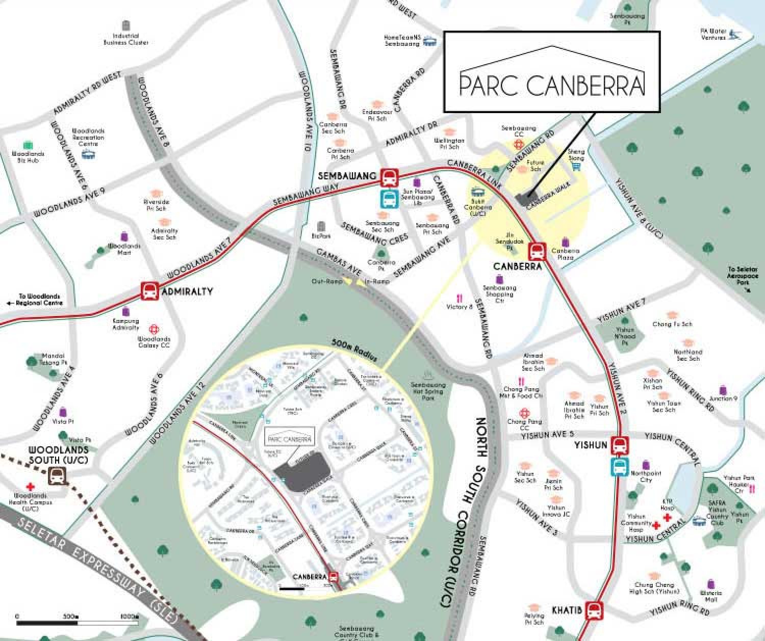 Parc Canberra EC Map
