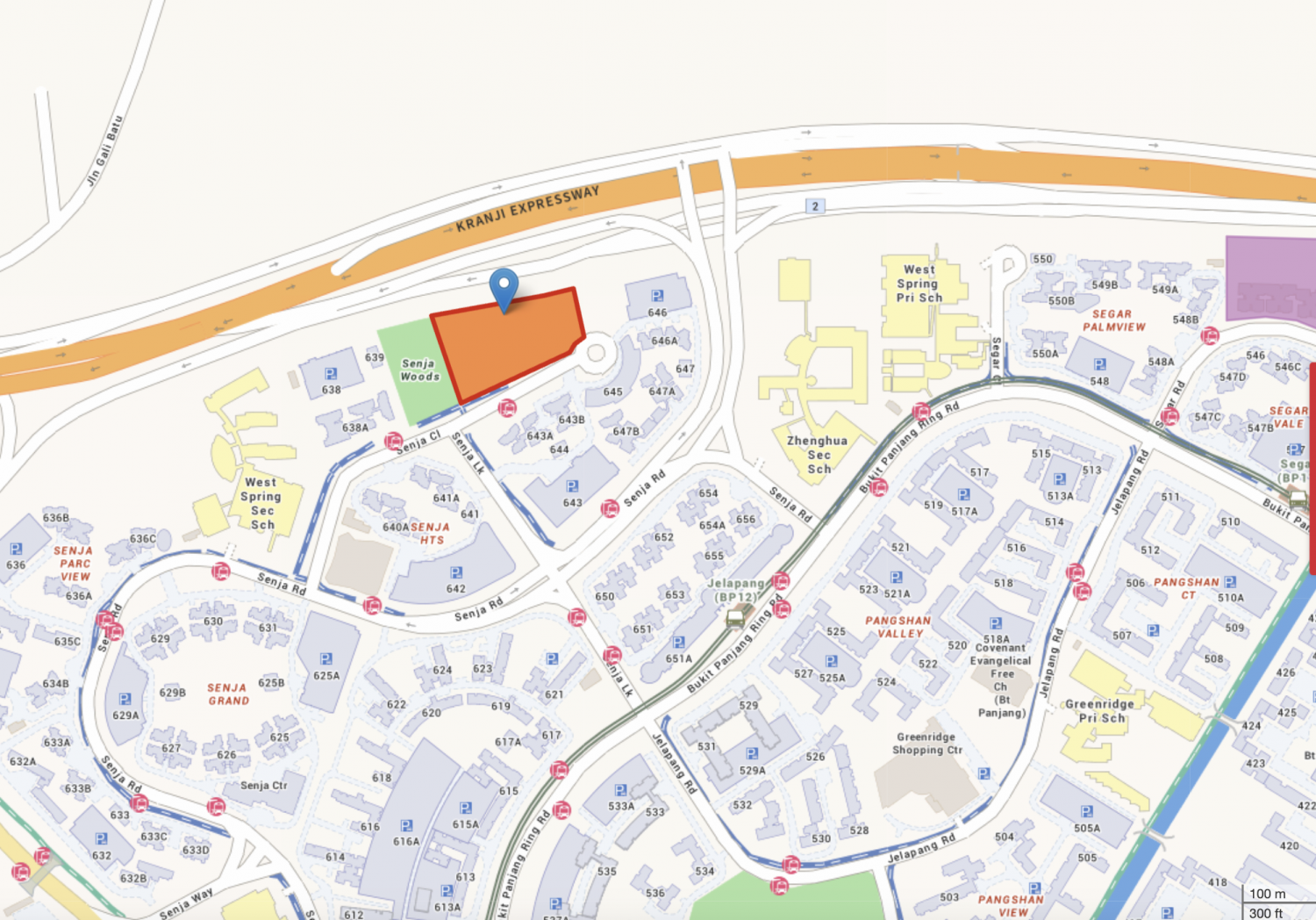 New EC @ Senja Close Map